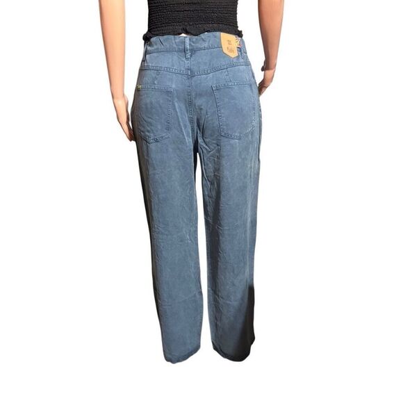 Pulp stovepipe jean high-waisted tencel teal pants M/8 - Picture 6 of 10